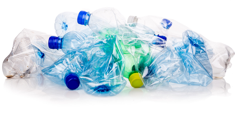 photodune 20586284 mineral water bottles crushed and crumpled against white backgro xl